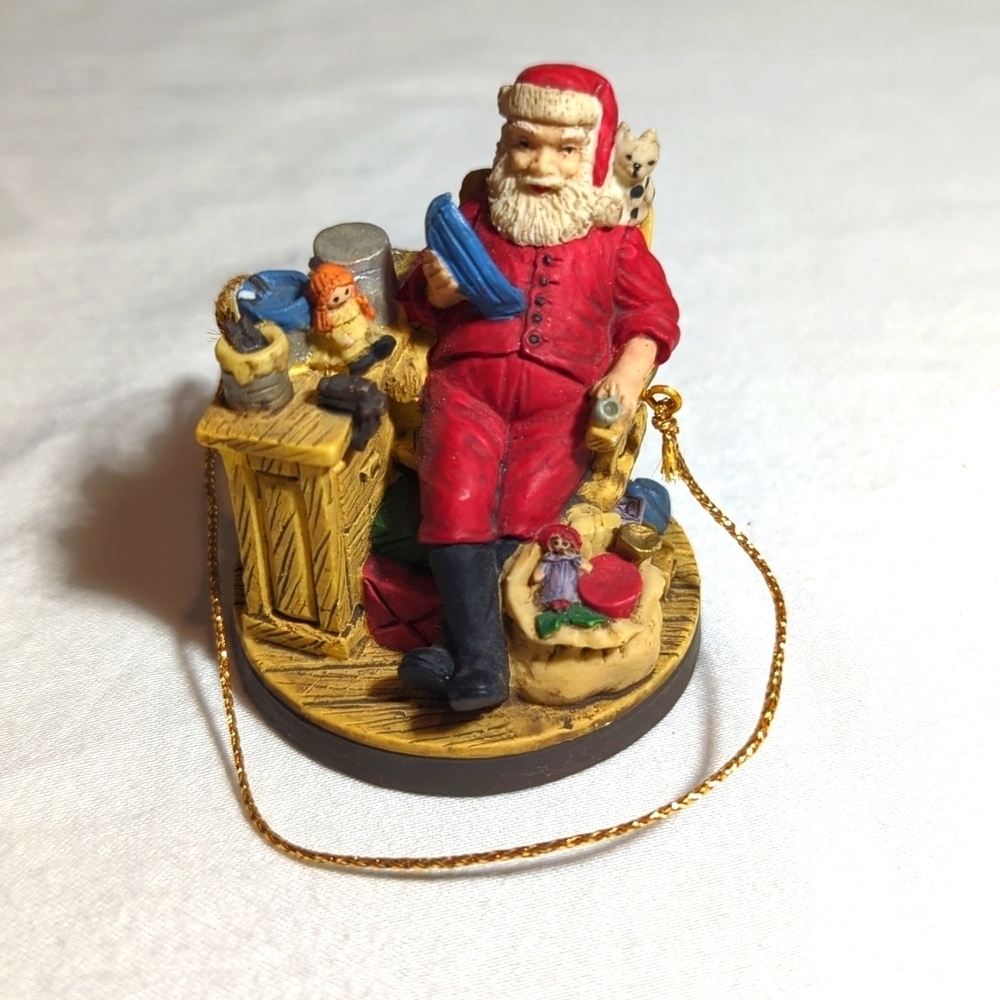 Rockwell's Celebration of Santa "Santa Relaxing" Ornament, 1994 Vintage